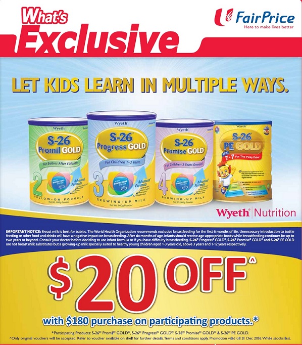 baby formula milk promotion in Singapore-Abbott promotion, similac promotion, gain IQ promotion, Friso promotion, Enfa promotion, S26 promotion, Dumex promotion, Nestle Nan promotion