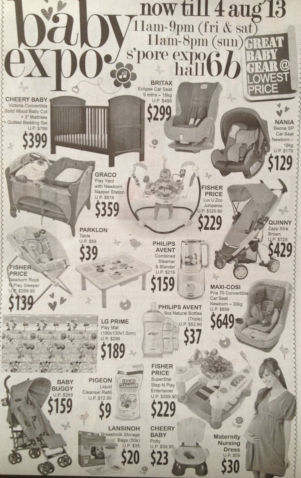 Baby clothes promotion, infant baby promotion, maternity clothes promotion in Singapore