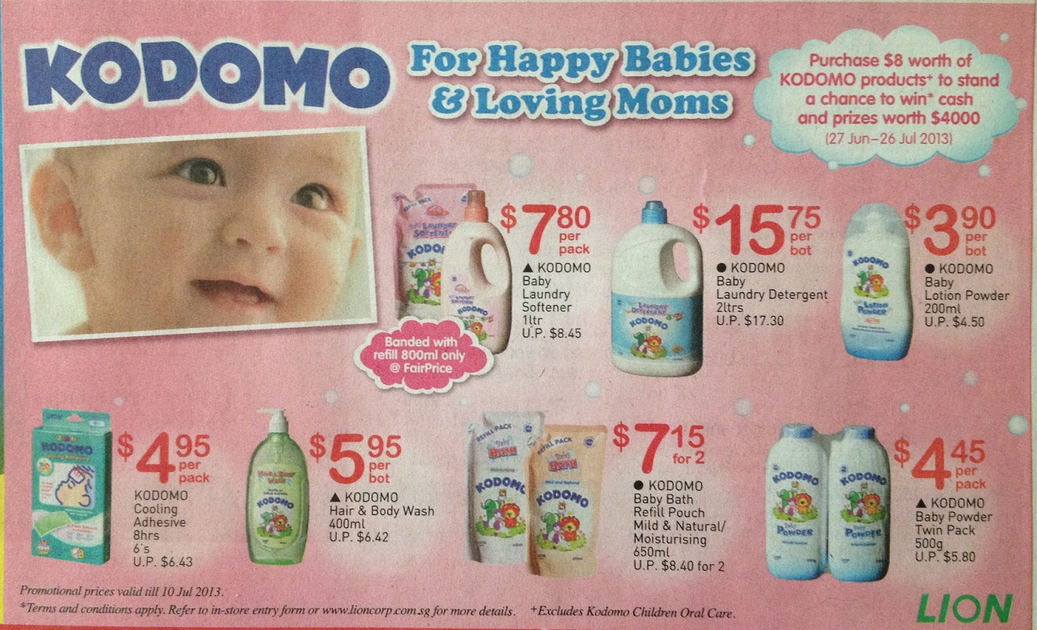 baby milk promotion in Singapore, baby diaper promotion in Singapore