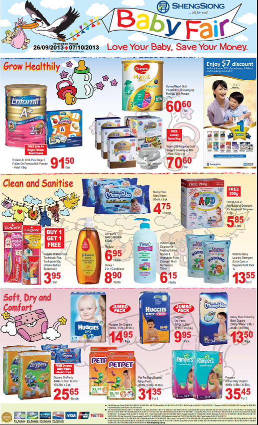 baby formula milk promotion in Singapore-Abbott promotion, similac promotion, gain IQ promotion, Friso promotion, Enfa promotion, S26 promotion, Dumex promotion, Nestle Nan promotion