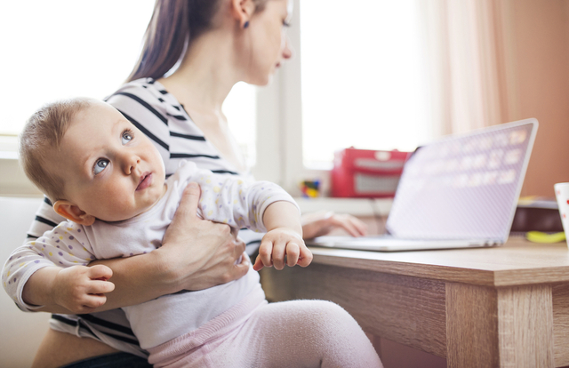 Child in front of computer