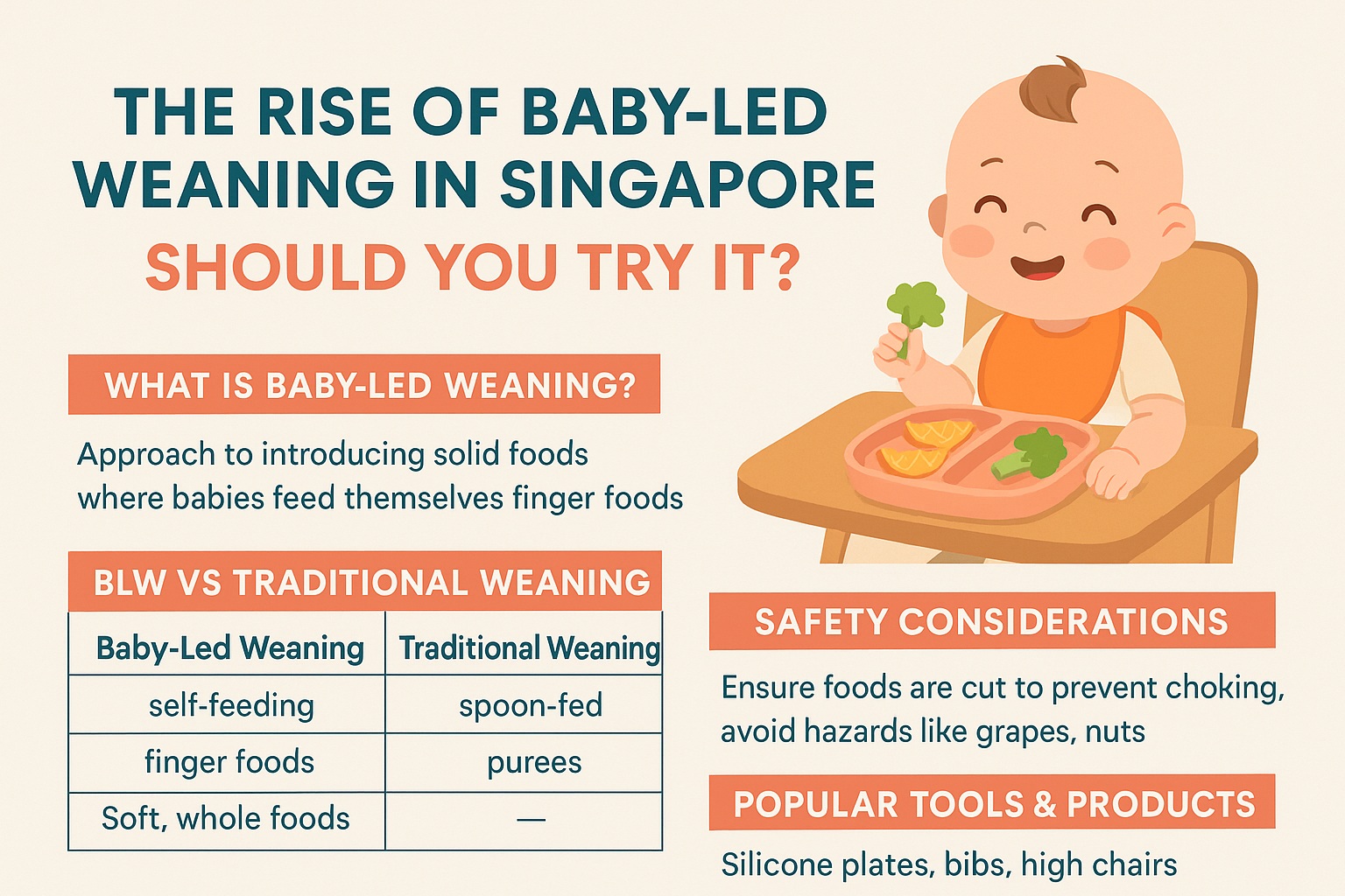 The Rise of Baby Led Weaning in Singapore: Should You Try It?