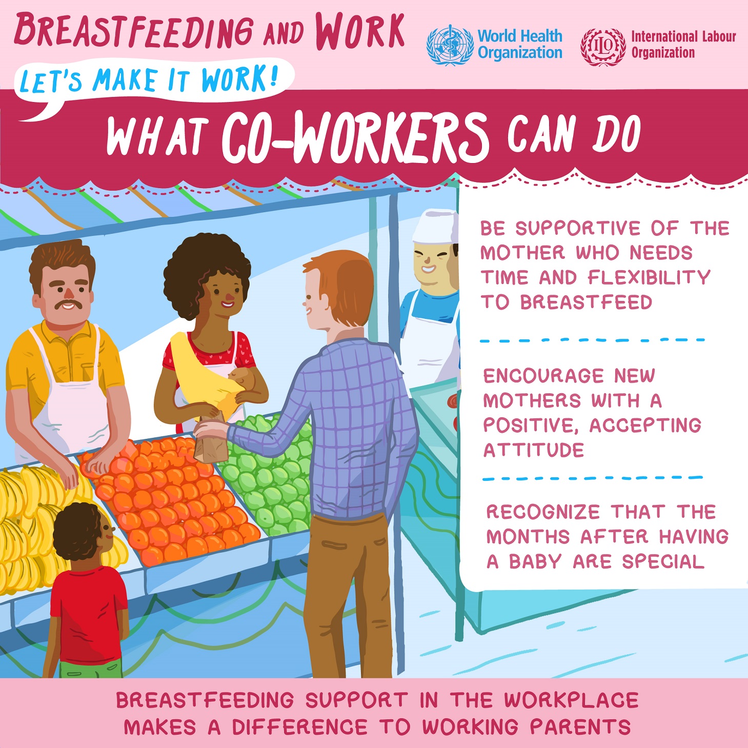 how coworker can support breastfeeding