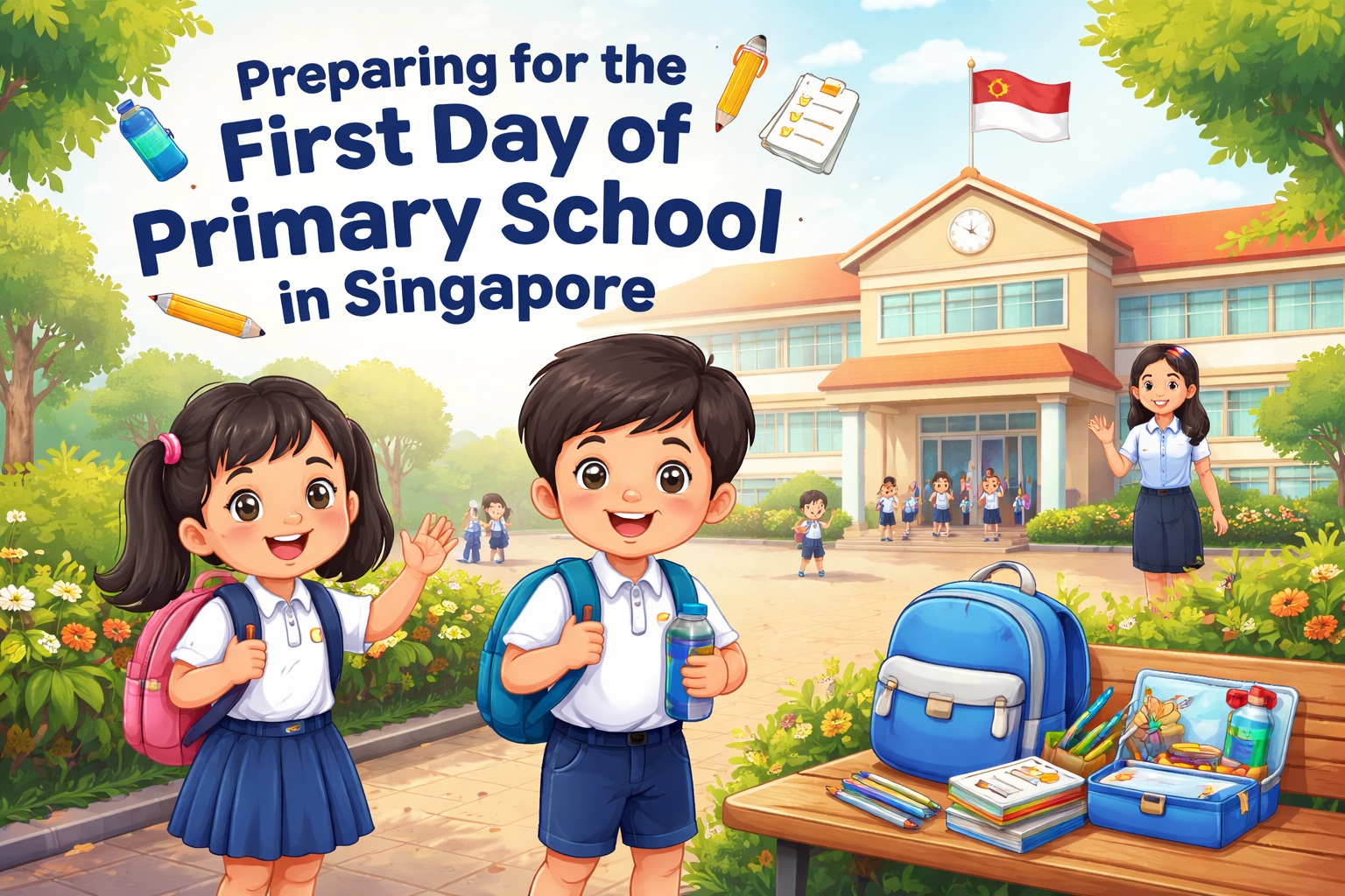 What to Prepare for the First Day of Primary School in Singapore (P1 Guide)