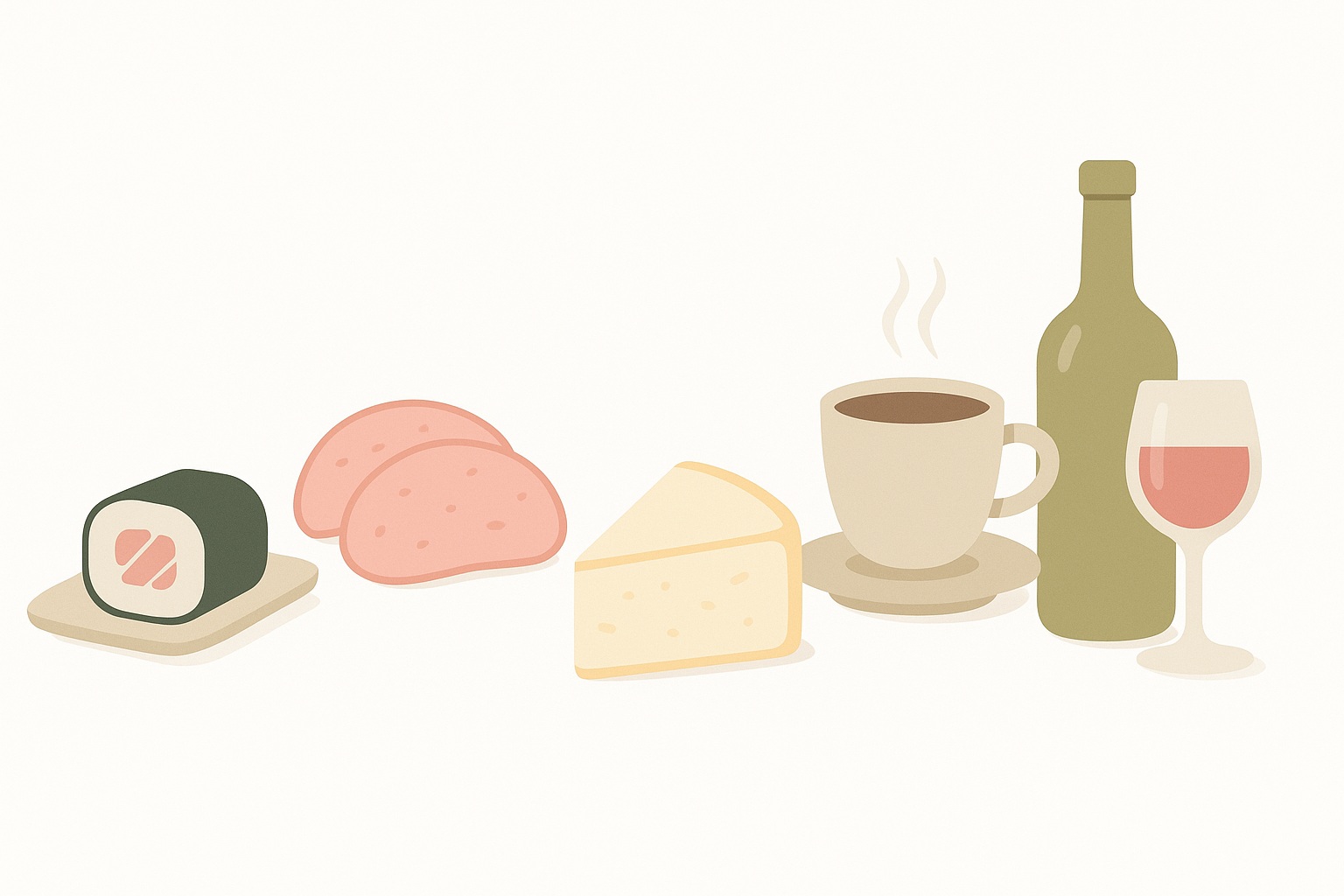 Evidence-based guidance on raw fish, deli meats, soft cheeses, caffeine and alcohol during pregnancy—why they’re risky and what to choose instead.