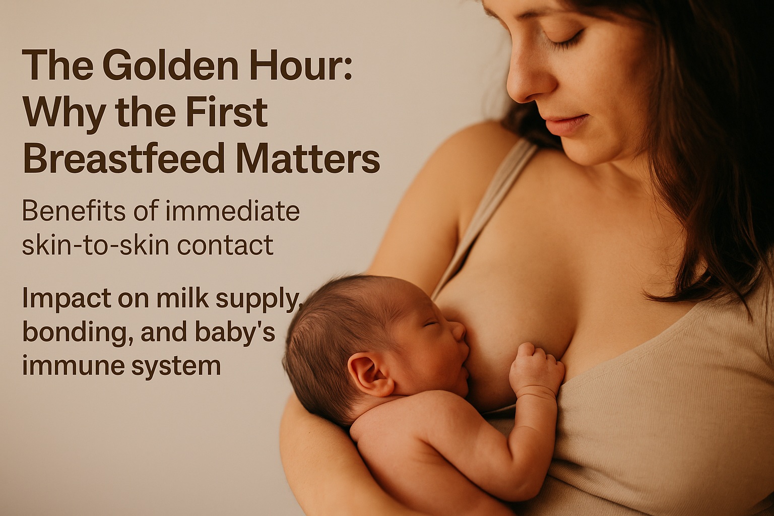 The Golden Hour: Why the First Breastfeed Matters