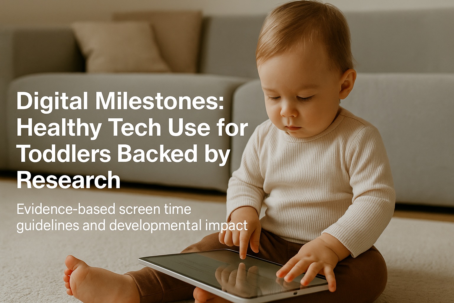 Digital Milestones: Healthy Tech Use for Toddlers Backed by Research