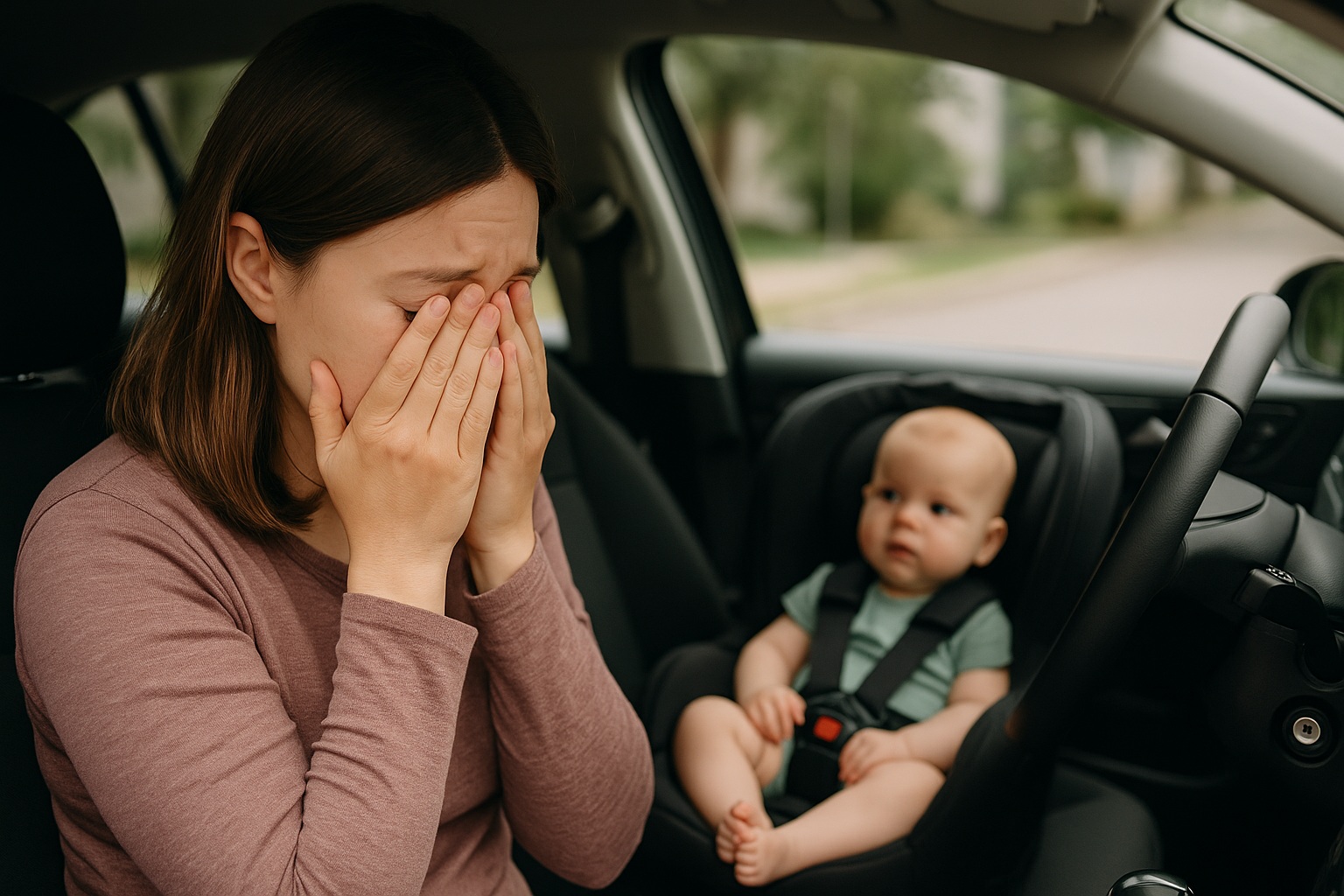 The First Time I Left My Baby with Someone Else – and Cried in the Car