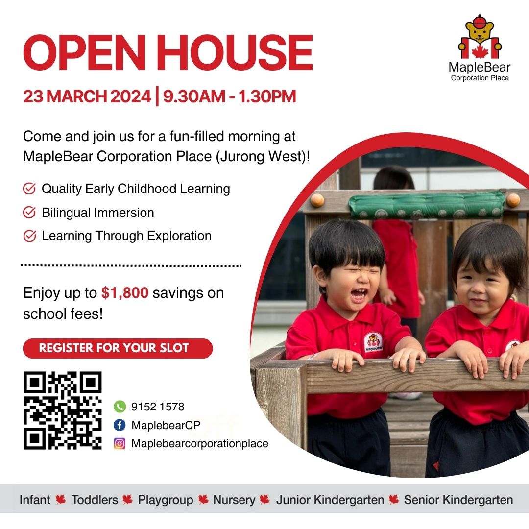 Open House of MapleBear Jurong West (Corporation Place)