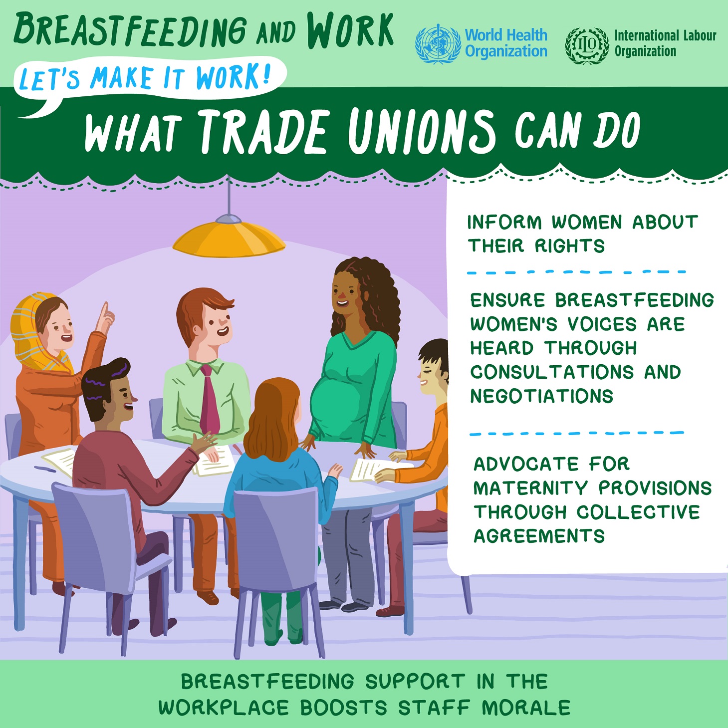 how trade union can support breastfeeding