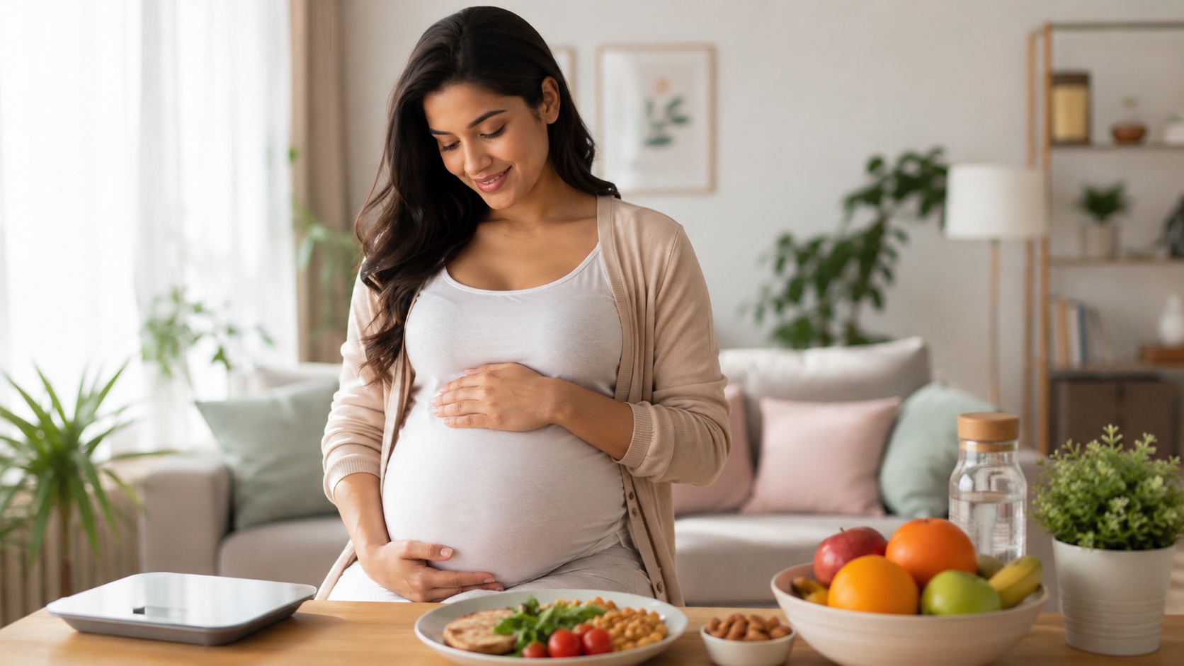 How much weight should pregnant women gain? Learn healthy pregnancy weight gain by pre-pregnancy BMI, trimester, warning signs, practical eating tips and when to speak to your doctor.