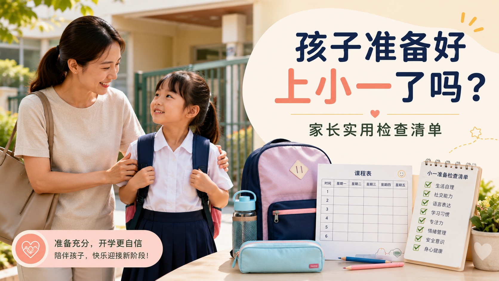 孩子准备好上小一了吗？新加坡家长实用检查清单