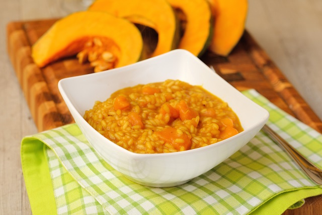 Pumpkin Risotto for 8 months to 10 months old baby
