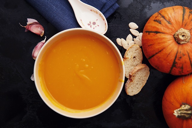 Creamy pumpkin soup for 8 months to 10 months old baby