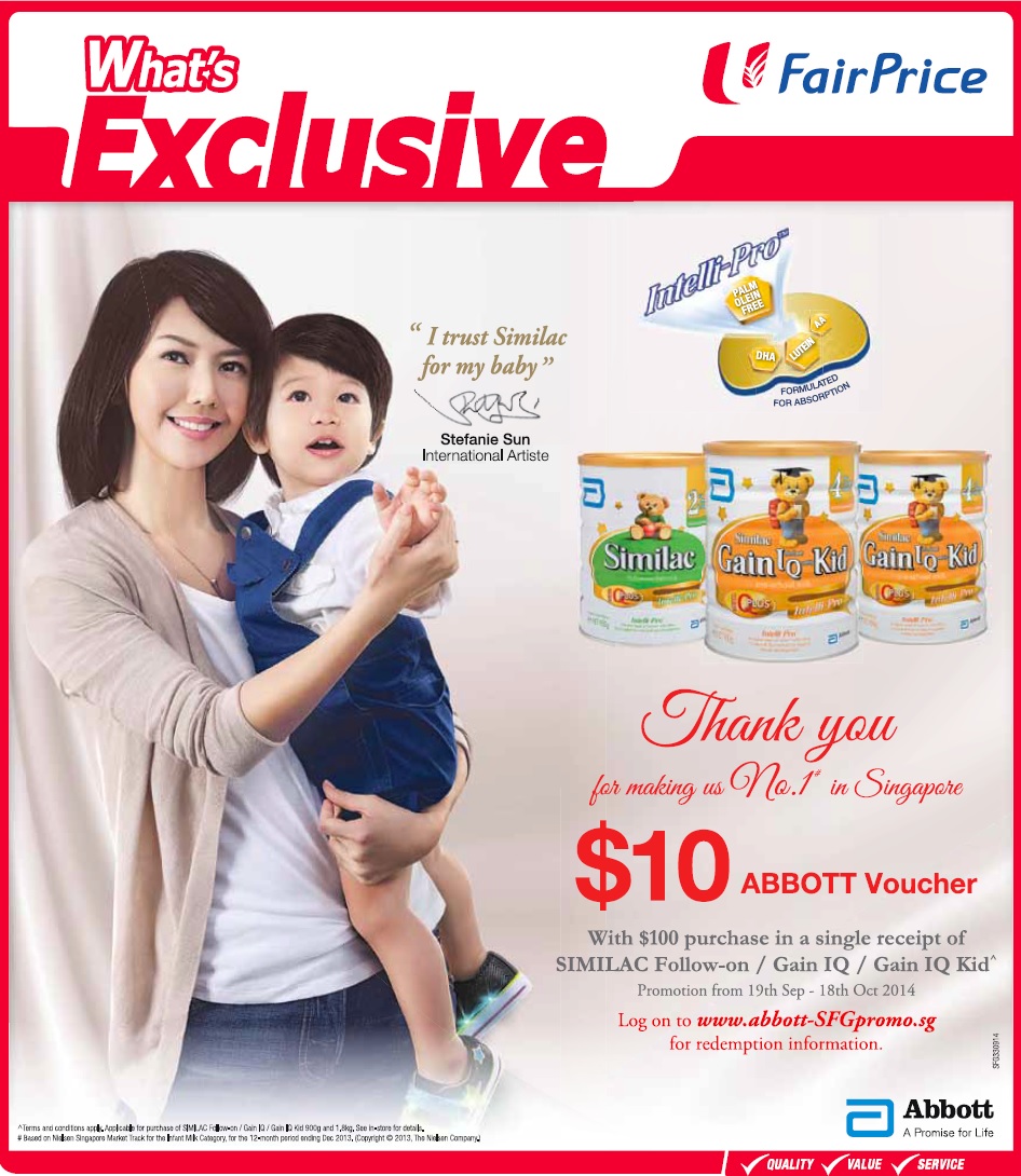 新加坡婴儿奶粉促销-Abbott promotion, similac promotion, gain IQ promotion, Friso promotion, Enfa promotion, S26 promotion, Dumex promotion, Nestle Nan promotion