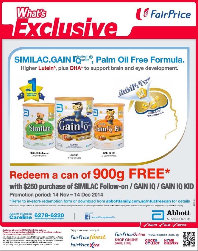新加坡婴儿奶粉促销-Abbott promotion, similac promotion, gain IQ promotion, Friso promotion, Enfa promotion, S26 promotion, Dumex promotion, Nestle Nan promotion